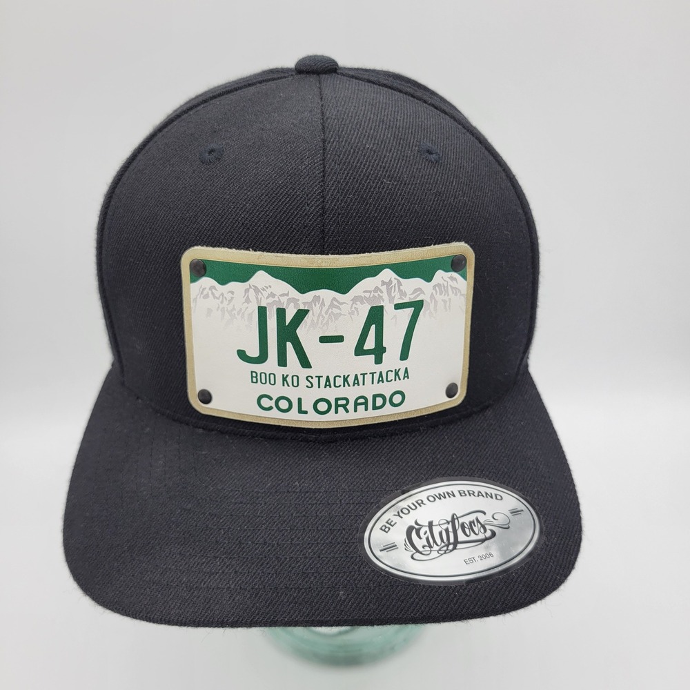 ityLocs Colorado JK-47 Boo Ko Stackattacka Custom License Plate Hat
